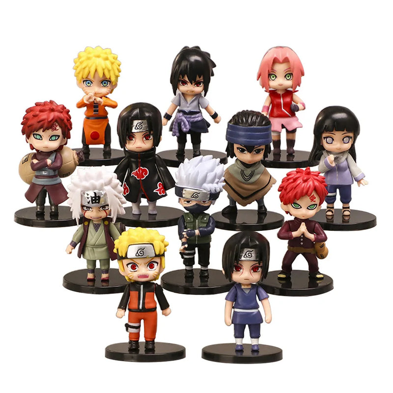 🎉 "NOVO SET COM 12 FIGURAS DE NARUTO SHIPPUDEN – SEU TIME NINJA COMPLETO!" 🎉